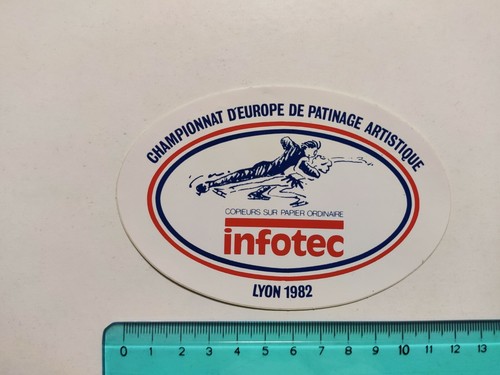 Autocollant infotec lyon 1982 - autocollant,