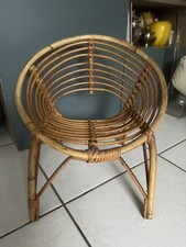 Superbe Fauteuil Enfant Osier
