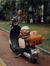 Motorcycle bag faux leather