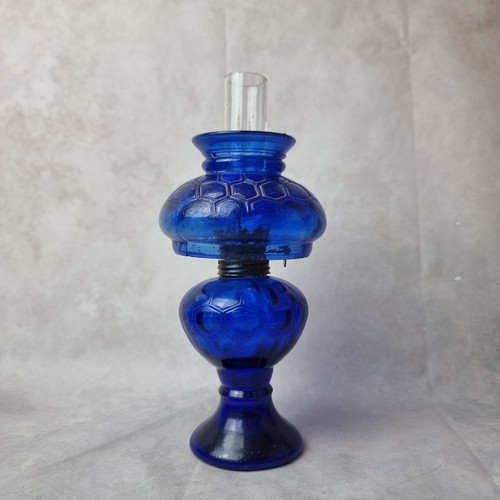 Lampe huile bleue vintage - huile,