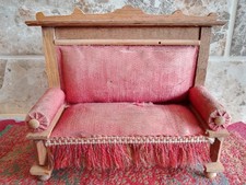 Antique Vintage Dolls' House Miniatures Furniture German Sofa