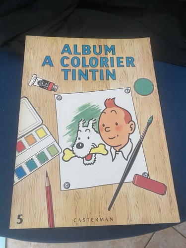 Tintin album à - , colorier