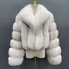 Veste fourrure Blanche femme