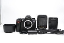 Nikon D D70 6.1MP Digital SLR Camera Black w/ AF-S DX 55-200mm Lens from Japan