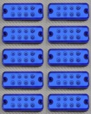 #10 X 12V Bleu Côté Marqueur