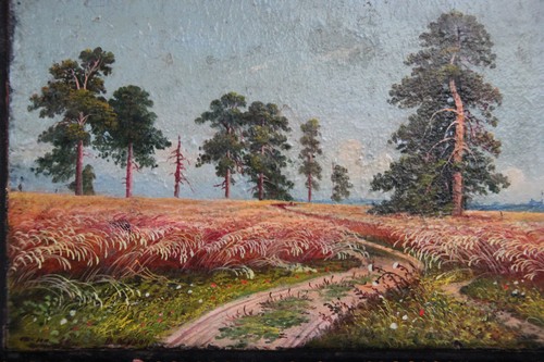 Petite peinture huile - petite, à