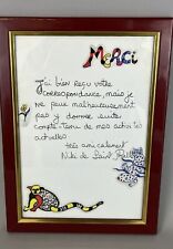 Niki de Saint-Phalle - Signed Autograph Letter - Stickers - Print