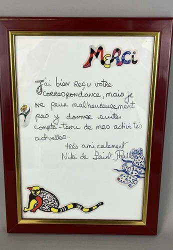 Niki saint phalle lettre - -,