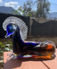 ANTIQUE CHEVAL EN VERRE DE