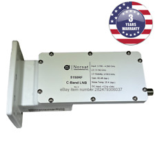 New Norsat 5150RF, C-Band PLL LNB 3.7 - 4.2 GHz ±150 kHz Stability F Type 75 Ohm
