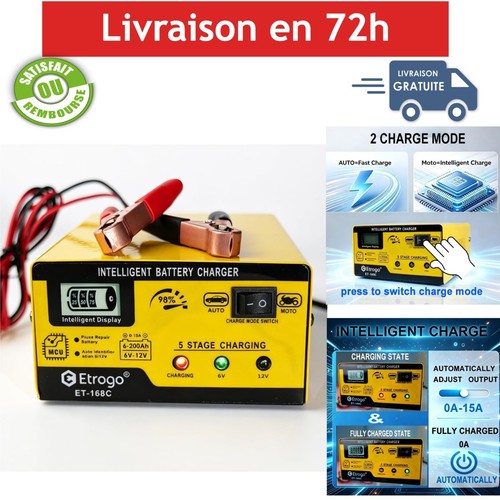 Chargeur batterie 12v - batterie,