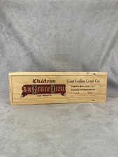 Wooden wine case Chateau La Grace Dieu Saint Emilion France vintage 2000