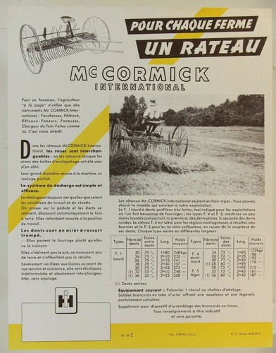 Prospectus brochure rateau - prospectus, mc