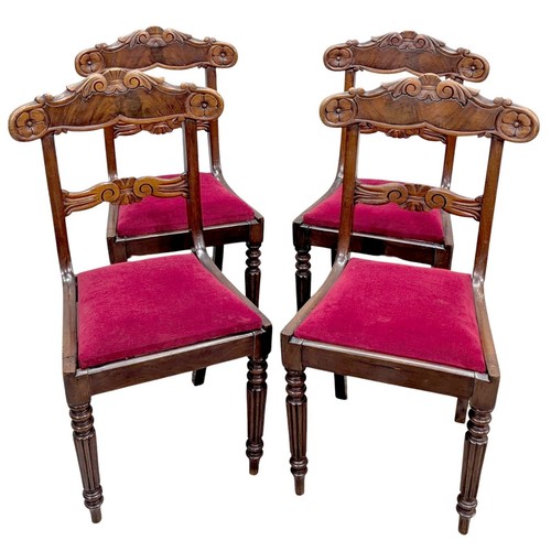 Chaise acajou sculpté - en,