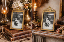 Cadre photo ancien laiton