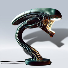 Creative Alien Creature Night Light Home Decor Table Lamp Desktop Ornament