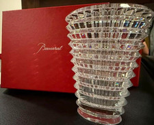 Baccarat Eye Oval Vase S 2001 Clear Crystal By Nicolas Triboulot France