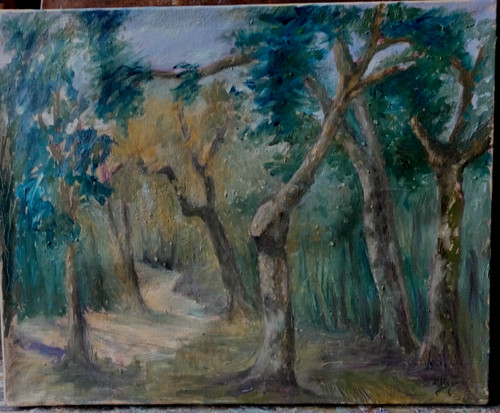 Très belle huile - paysage, sous