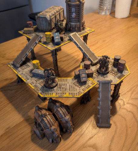 Tour industrielle 28mm - 28mm, 3d