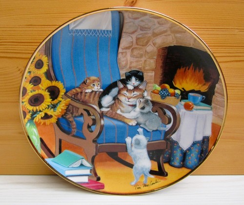 Assiette motif chat chatons - motif, et