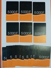 LOT NO. 14 - 25 EMPTY PHONE CARDS UNIT 5,000 F. Ivory Coast