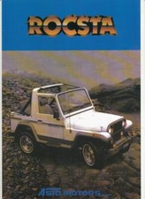 1993 ASIA MOTORS ROCSTA AM102 Korean 4p Brochure & Australian Specification KIA