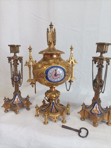 Belle ancienne pendule et - et,
