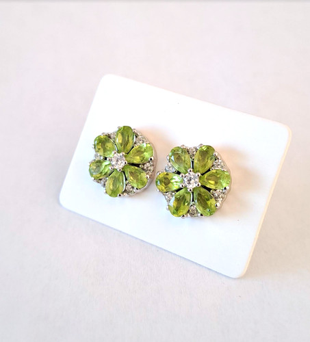 Boucles oreille péridot - boucles, d'oreille