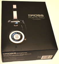 Koss Porta Pro Classic On-Ear Headphones w/Pouch, Retro Style, Wired Plug