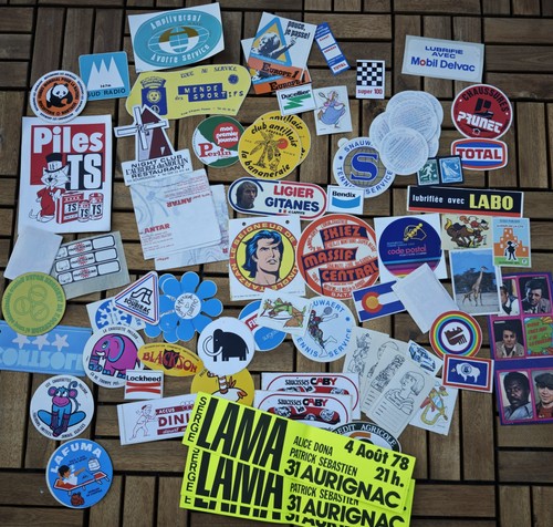 Lot autocollants publicitaires