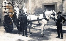 Old postcard 11 Talairan photo card of the carnival of Talairan magnificent car fl