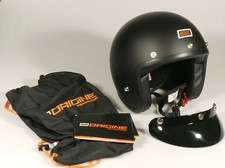 PRL) ORIGINAL HELMET FIRST BLACK MATTE HELMET MOTORCYCLE HELMET BIKER XL:61-62 ECE R22.05