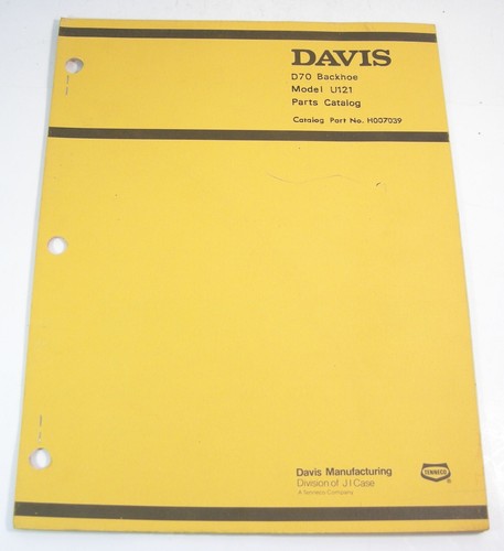 Davis case d70 - loader, backhoe