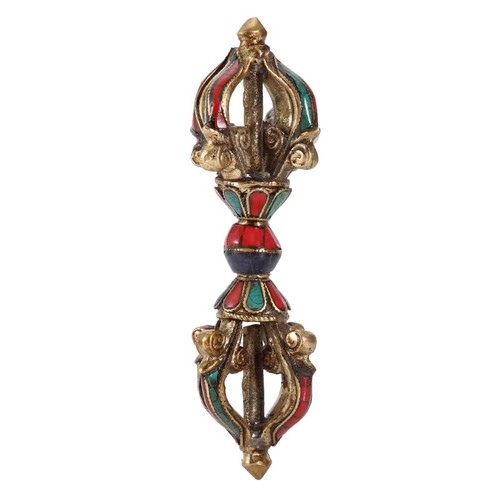 Laiton vajra phurba tibétain - laiton, phurba,tibétain