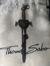 Thomas Sabo 3D Stone Set Sterling Silver Sword Pendant