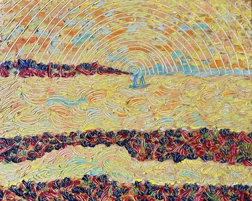 Tableau ecrire les vagues - #ecrire,