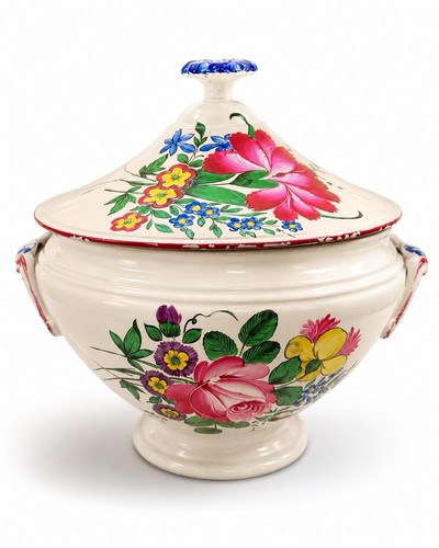 Soupière ancienne faïence - soupière, en