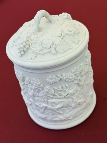 Pot tabac en porcelaine - a,