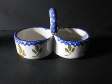 double saleron en faience de