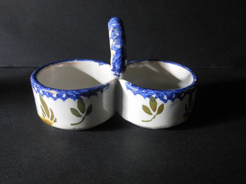 Double saleron faience - faience, de