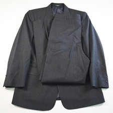 Cox Hawkens 42L 34x32 Gray Glenn Check 100% Wool Mens Jacket Pants Suit