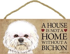 Bichon Frisé Bois Chien Signe