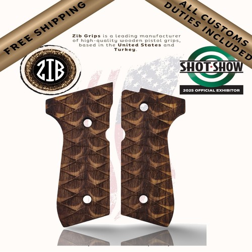 Zib grips walnut series pistol - grips,