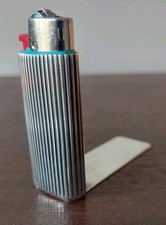 Florence 800 Solid Silver Lighter Holder for Small Lighter BIC