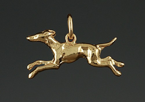 Pendentif chien levrier - chien,