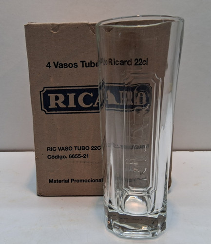 Ricard pastis verres tube - pastis, 4