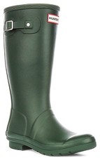 Bottes En Caoutchouc Montantes Hunter Original Pour Enfant En Vert UK 3.5