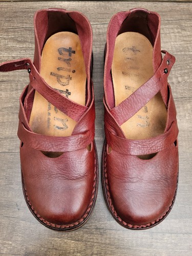 Trippen women red leather - red,