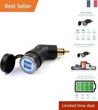 Chargeur Moto USB 2 Ports avec