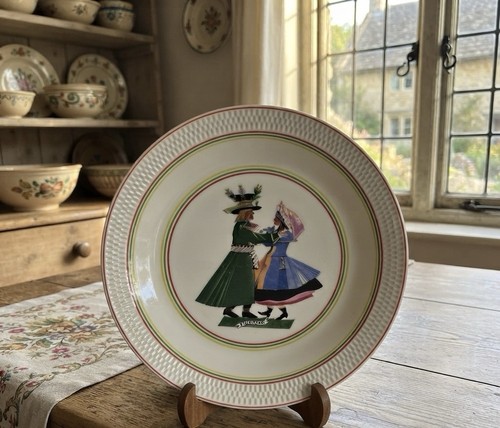 Grand plat rond porcelaine - , de